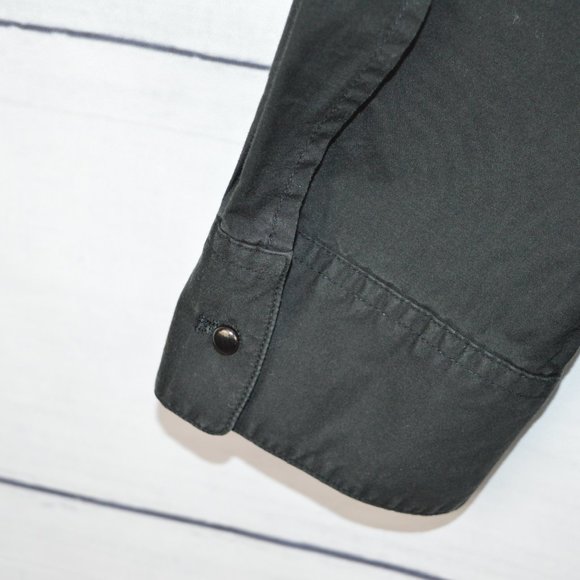 MASATOMO | Men black long sleeve button down shirt - Picture 7 of 7